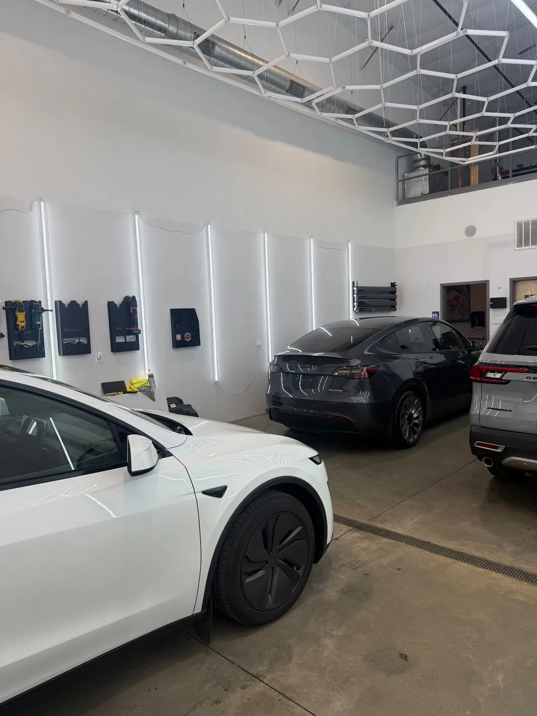 Two Tesla Model Y vehicles protected at Secret Touch Auto Spa Shrewsbury MA