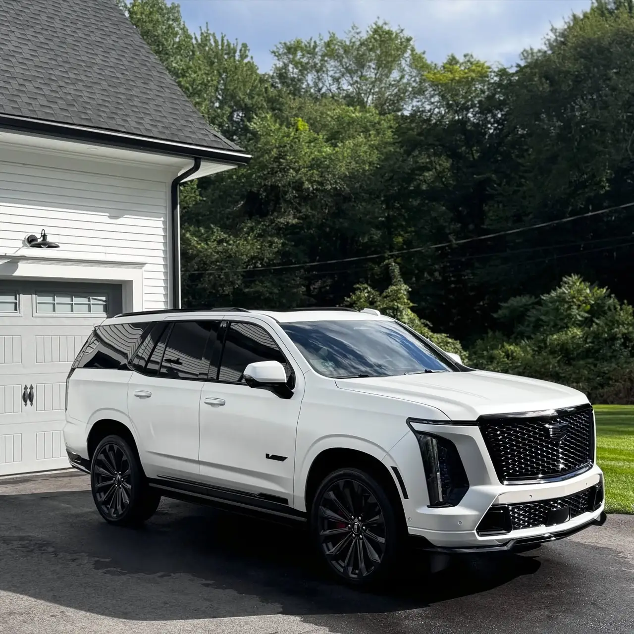 Cadillac Escalade V with professional ceramic coating at Secret Touch Auto Spa Shrewsbury MA