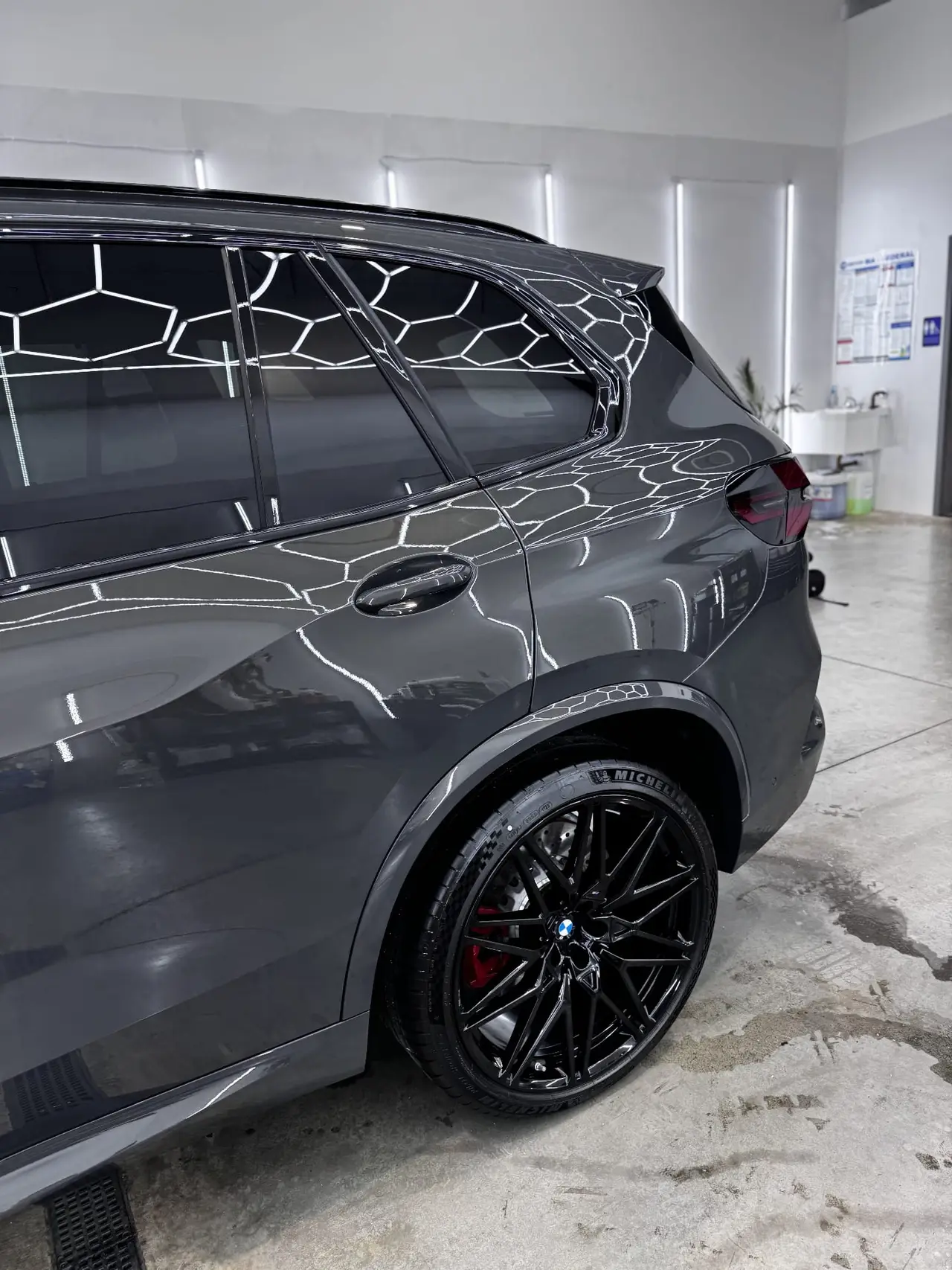 Gloss paint protection film professionally installed on a vehicle at Secret Touch Auto Spa Shrewsbury MA