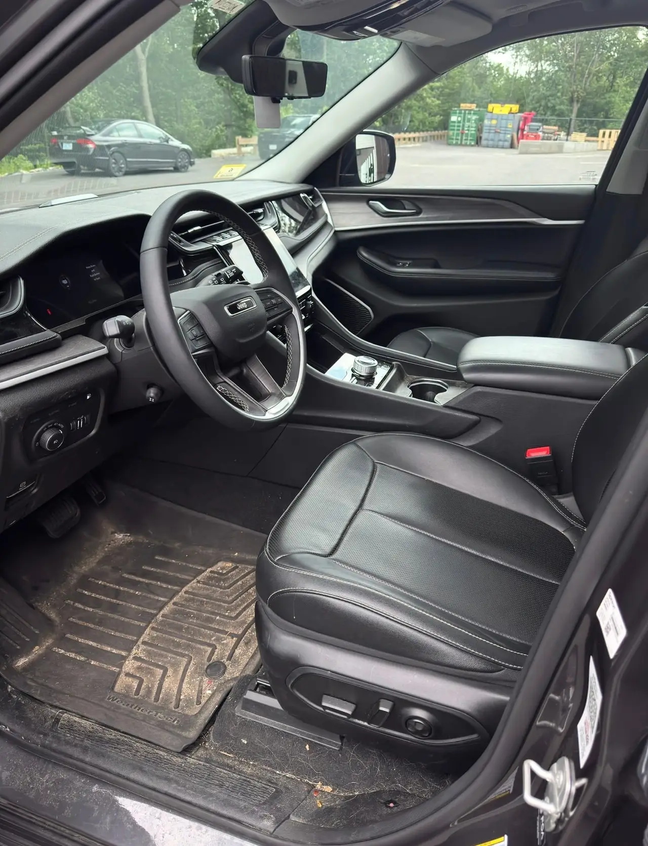Before - Jeep Grand Cherokee interior driver seat before and after detailing Shrewsbury MA