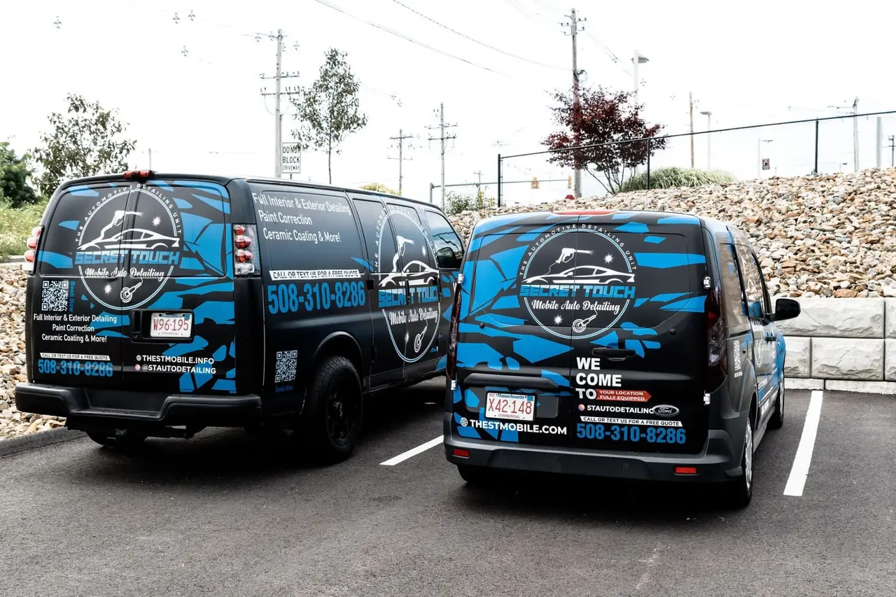 Secret Touch mobile detailing vans in Shrewsbury MA